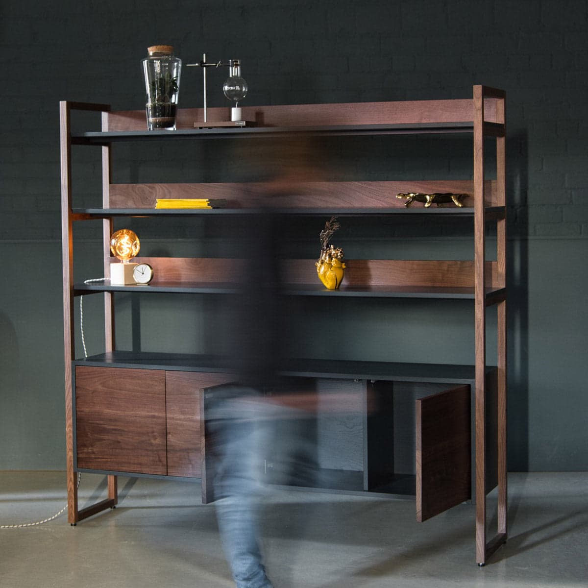 Walnut Shelving Unit